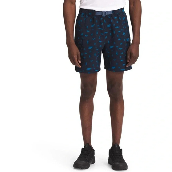 The North Face Belted Unlined Swim Shorts Men’s Medium Blue Outdoors Summer - Picture 3 of 13